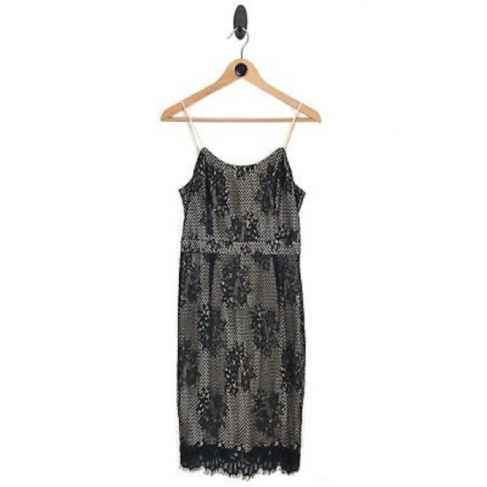 🔥NWT Skies Are Blue Slip Dress Black Lace/Nude🔥